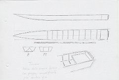 100-Ticino - barca della acque basse con poppa modificata per motore fuori bordo